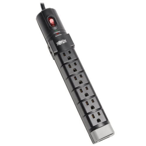 Eaton Tripp Lite TLP806TEL 8-Outlet Surge Protector, 6 ft