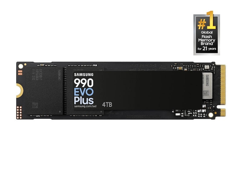 Samsung SSD MZ-V9S4T0B AM 4TB M.2 NVMe 990 EVO Plus PCIe4.0x4 Retail product image from ASI