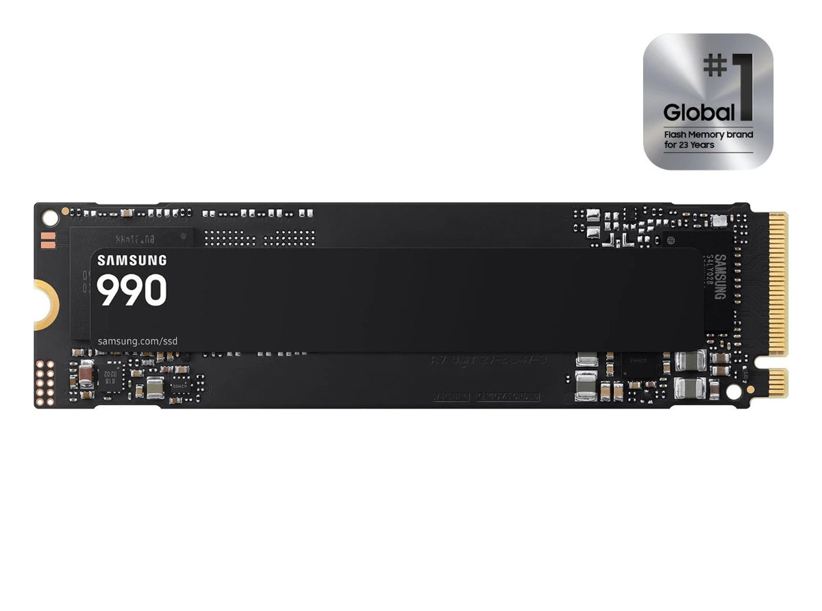 Samsung SSD MZ-V9V2T0B AM 2TB M.2 2280 NVMe 990 PCIe 4.0 x4 Retail product image from ASI