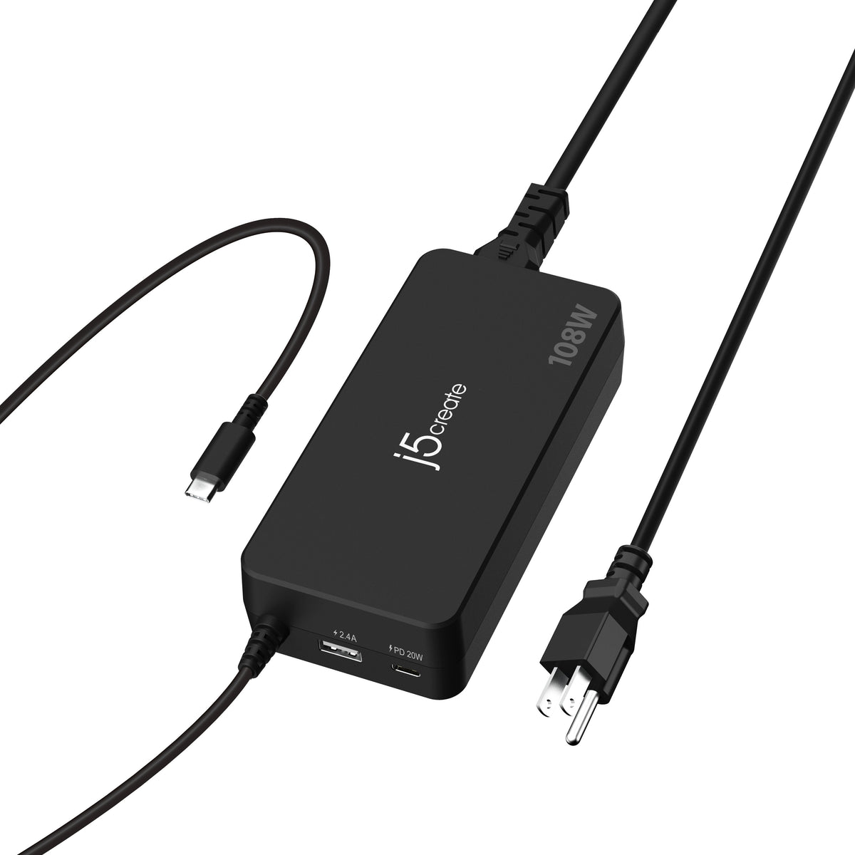 j5create AC JUP34108 108W PD USB-C Super Charger Retail