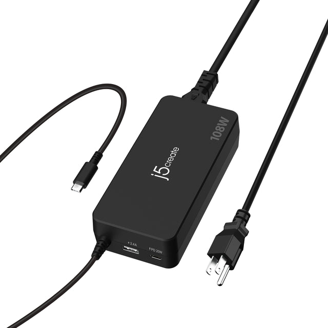 j5create JUP34108 108W USB-C PD Charger