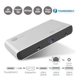 SIIG JU-DK0C11-S1 Thunderbolt 3 Dual-DP Dock