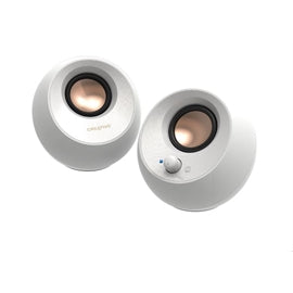 Creative Pebble V3 USB-C Bluetooth Speakers, White